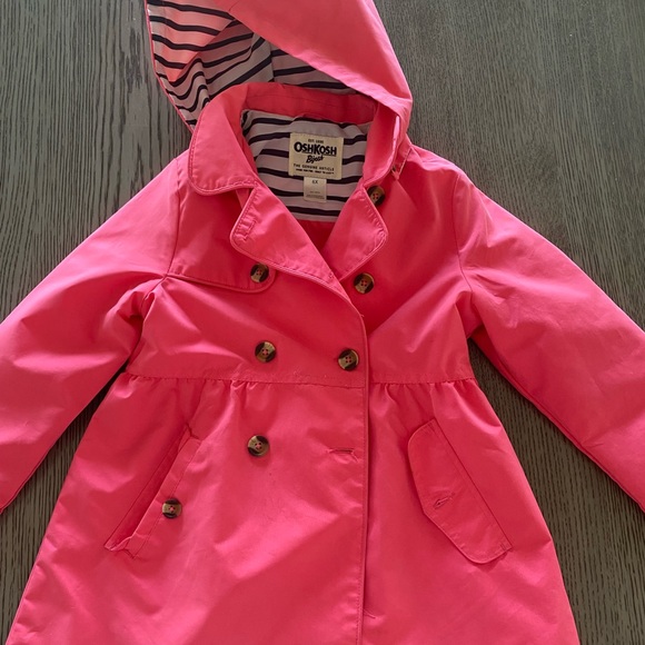 OshKosh B'Gosh girls Hooded Trench Coat 6x - Picture 1 of 4